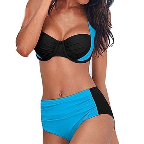 Charmgo Swim Suits For Women Clearance Womens High Waist Padded