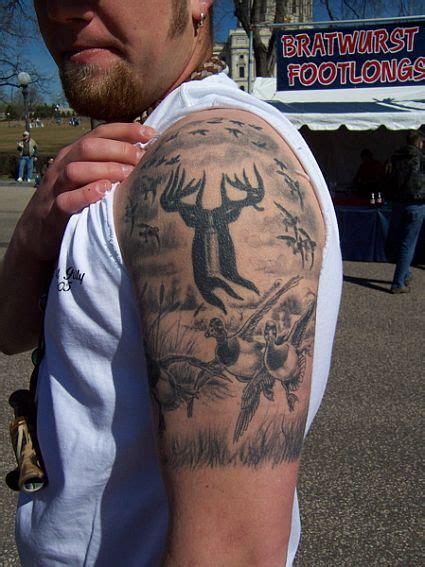 57 Attractive Hunting Shoulder Tattoo Designs Shoulder Tattoos