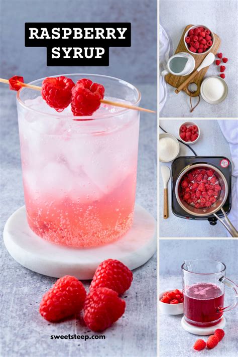 How To Make Raspberry Simple Syrup For Drinks Sweet Steep