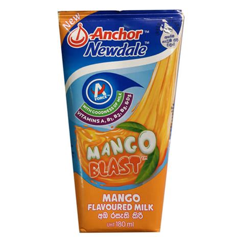 Anchor Newdale Milk Mango Uht Tetra 180ml Glomarklk