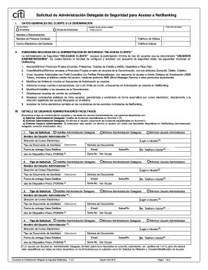 Completable En línea Solicitud de Administraci n Delegada de Seguridad