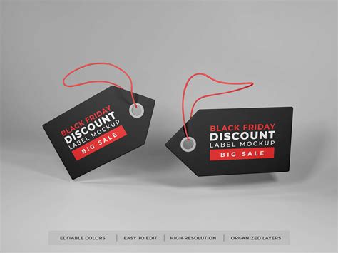 Realistic Price Tag Mockup Template PSD Graphic by dendysign · Creative ...