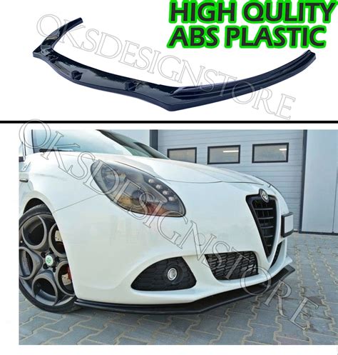 Front Bumper Complete Lower Grill Set Compatible With Alfa Romeo