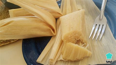 Tamales de piña con coco Receta FÁCIL