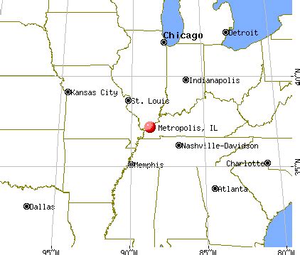 Metropolis Illinois Map | Zip Code Map