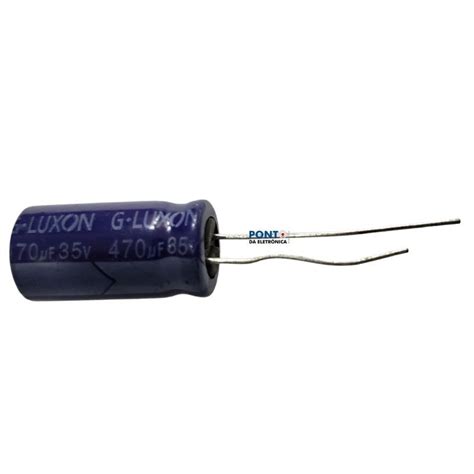 Capacitor Eletrolitico 470uf X 35v Rd 85º Ponto Da Eletrônica