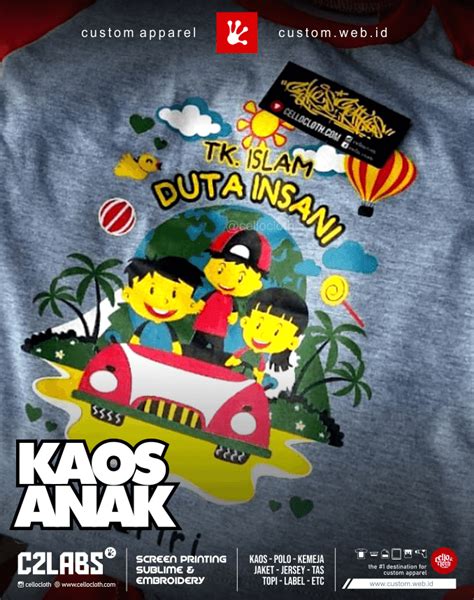 Sablon Kaos Anak Tk Islam Duta Insani Sablon Kaos Jogja Jogja Konveksi