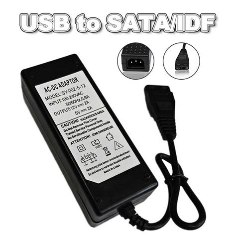 Cheap 12v5v 2a Usbto Idesata Powersupplyadapterharddrivehddcd Romacdc Joom