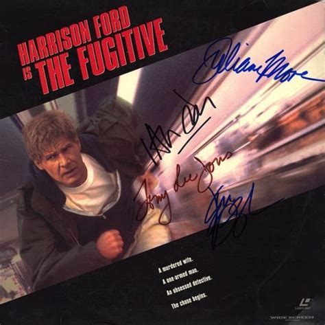 The Fugitive Cast Signed Movie Laserdisc Album - Crossroad Collectibles