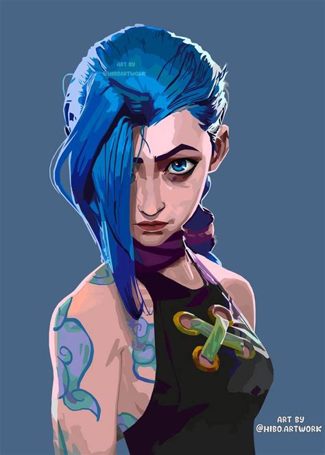 Jinx Arcane Art By Hiboart Hiboartwork Tatuagens De Anime Desenhos