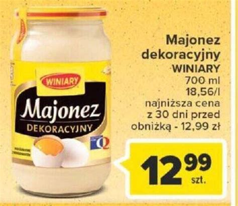 Promocja Majonez Dekoracyjny Winiary Ml Carrefour