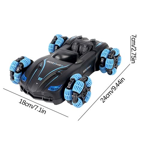 2 4g Remote Control Double Spray Convertible Rc High Speed Racing Car With Light And Sound