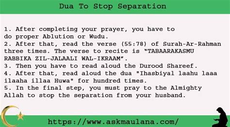 5 Powerful Dua To Stop Separation Ask Maulana