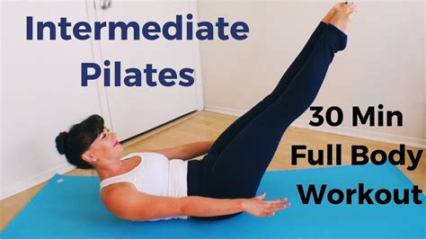 30 Minute Intermediate Pilates Mat Class Full Body Workout Youtube