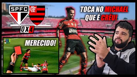 QUE MASSACRE REACT SÃO PAULO 0 X 4 FLAMENGO CAMPEONATO BRASILEIRO