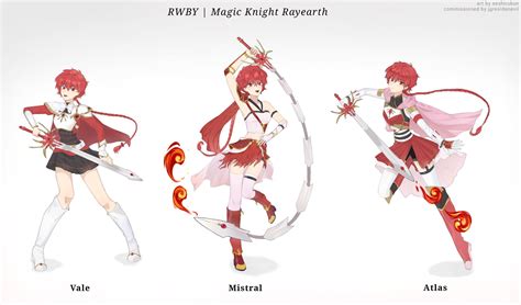 Hikaru Shidou Rwby Outfits By Seshirukun On Deviantart