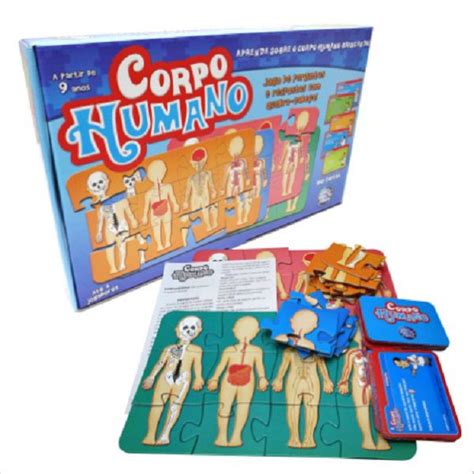 Jogo Corpo Humano Brinquedo Educativo Pais E Filhos