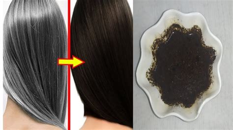 White Hair To Black Hair Permanently In 10 Minutes Naturally Natural Hair Dye Youtube