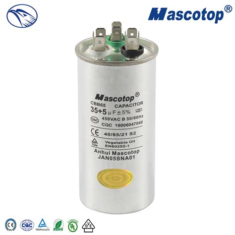 China 45uf 450v Aluminum Capacitor Cbb65 Air Conditioner Capacitor In Good Price China Ul