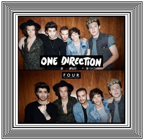 Four Album Cover Edit Copertine Degli Album One Direction Poster