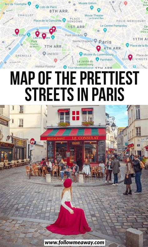 Map Of The Prettiest Streets In Paris 10 Prettiest Streets In Paris