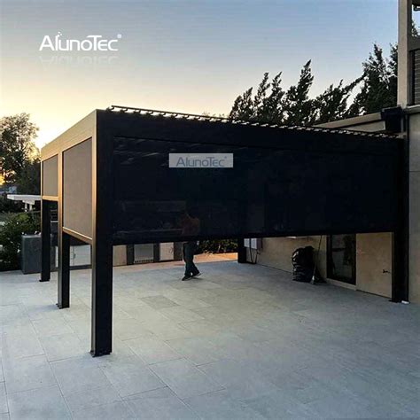 Alunotec X Gazebo Outdoor Garden Diy Backyard Aluminum Pergola Louvre