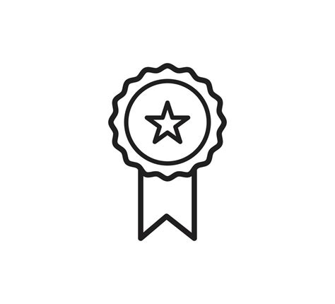 Award Ribbon Icon Vector Logo Design Template 9458855 Vector Art At