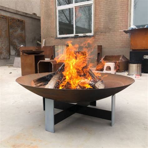 Corten Steel Outdoor Fire Pit Bowl China Best Steel Fire Pit And