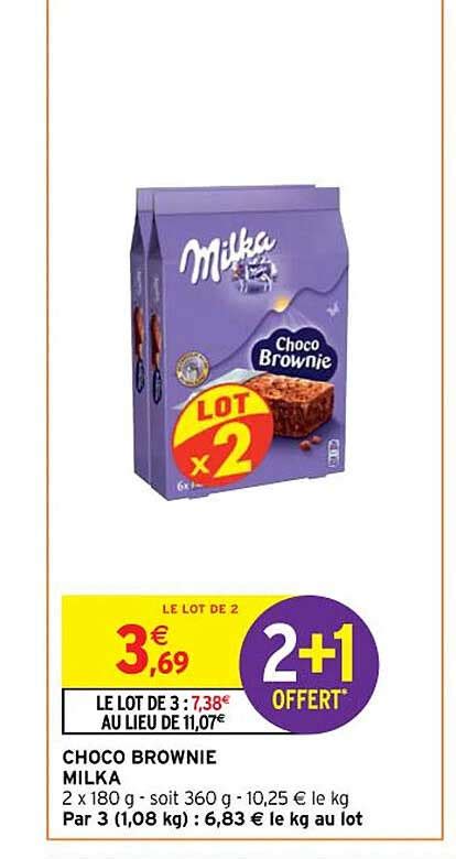 Promo Choco Brownie Milka Chez Intermarch Hyper Icatalogue Fr