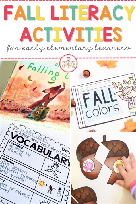 Fall Activities To Encourage Literacy Mrs Jones Creation Station