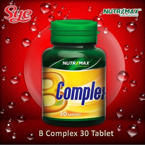 Jual BPOM NUTRIMAX VITAMIN B COMPLEX 30S VITAMIN PENAMBAH NAFSU MAKAN