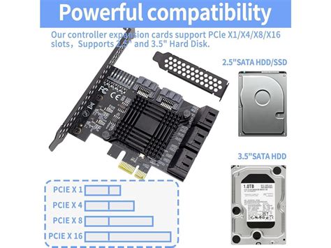 Pcie Sata Card 8 Port With 8 Sata Cable 6 Gbps Sata 30 Controller Pci