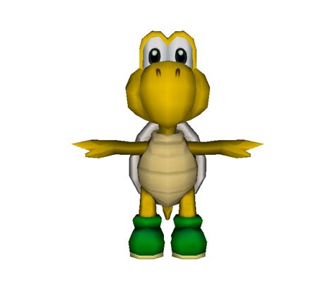 File Mp4 Koopa Troopa Model Png Super Mario Wiki The Mario Encyclopedia