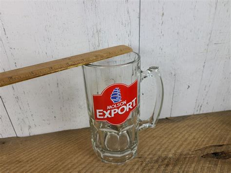 Vintage Molson Export Beer Mug Classic Canadian Beer Glass Etsy Australia