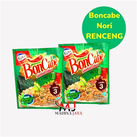 Jual Kobe BonCabe Sambal Tabur Sachet Renceng Nori Rumput Laut Shopee