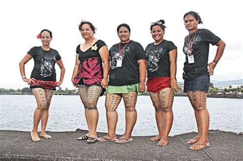 A Samoan Women Showing Their Malu Samoan And Other Poly Stuff Pint