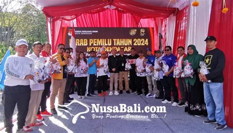 NUSABALI Meriah Kirab Pemilu 2024 Di Kota Denpasar