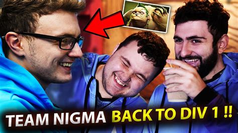 TEAM NIGMA BACK TO DIVISION 1 WITH MIRACLE PUDGE YouTube