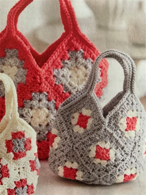 Crochet Squares Bag 3sizes Beginners / Easy Crochet Pattern - Etsy