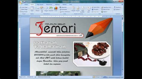 Cara Membuat Cover Makalah Yang Menarik Di Microsoft Word 2007