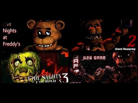 Como Jugar Five Nights At Freddys 1 2 3 Y 4 Pantalla Completa YouTube