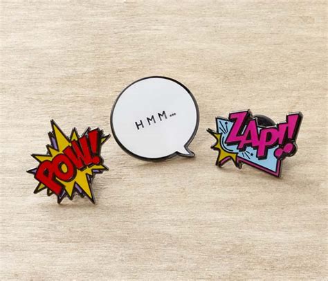 Comic Bubble Pins Gecco