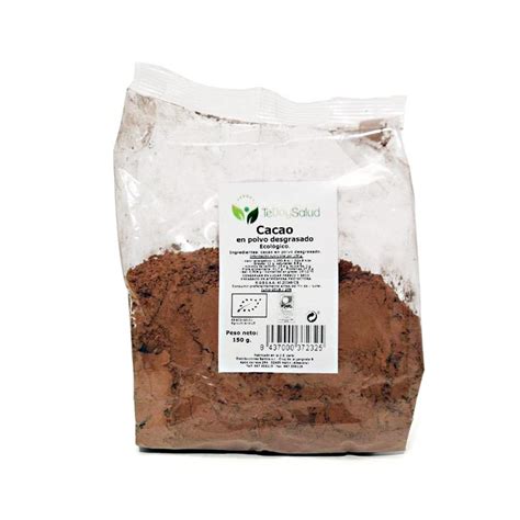 Cacao Ecológico Desgrasado En Polvo 150Gr Tedoysalud Yosoybio