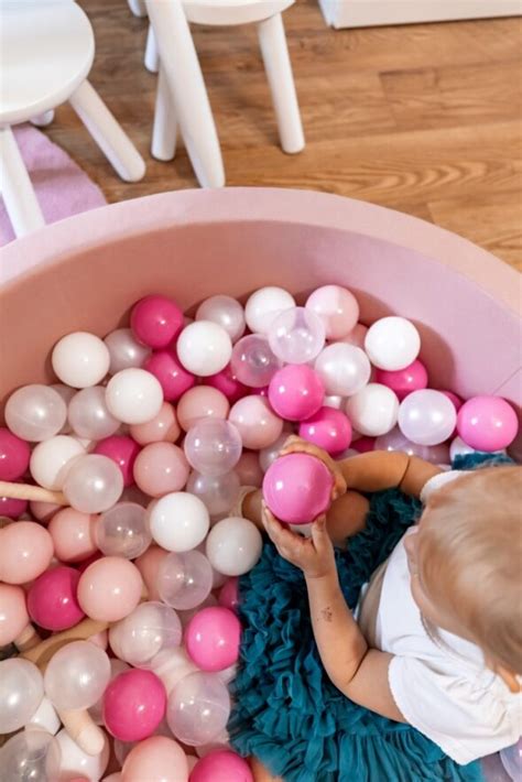 Luna Bambini Bollhav Komplett Med Bollar Rosa Luna Bambini