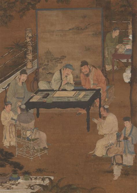 China Song Dynasty Painting十八学士图之书