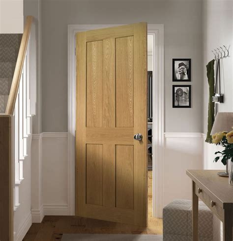 Eton Victorian Shaker 4 Panel Oak Internal Door Oak Interior Doors