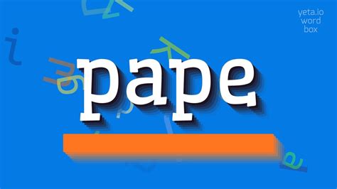 pape high quality voices youtube