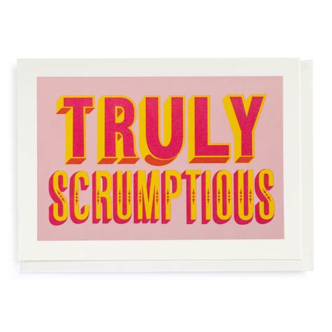 Truly Scrumptious - Letterpress Cards - Archivist QPs - from Archivist Gallery - Archivist Gallery