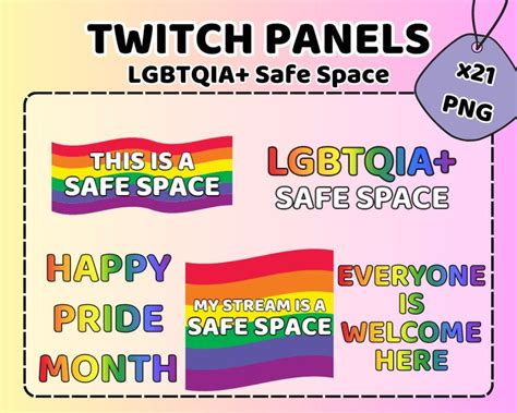 Twitch Panels Lgbtqia Safe Space Pride Month Everyone Is Welcome Here