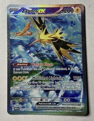 Pokemon Tcg Zapdos Ex Special Illustration Rare Ebay